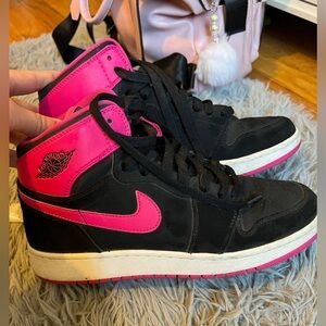 Pink and Black Nike Air Jordan’s
